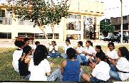Primeras reuniones de la luego Primera  Brigada de Muchachas Exploradoras